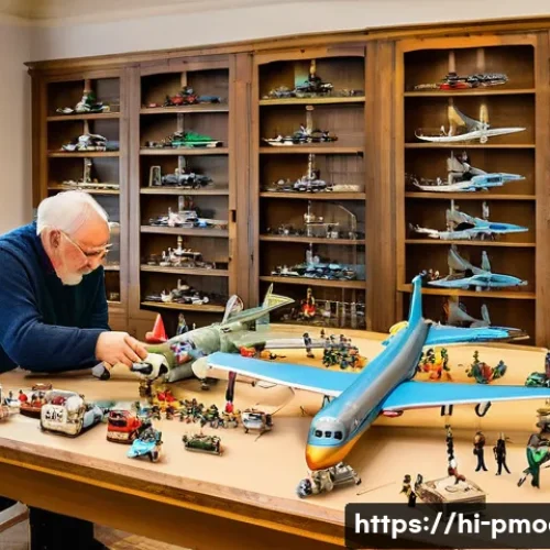 Home 13 프라모델 애호가 커뮤니티 - **Prompt:** "A vibrant and diverse group of model kit enthusiasts, aged 15 to 60, gather in a bright...